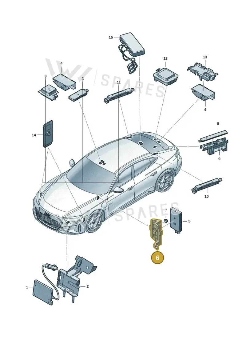 4J3907742 — Audi RS e-tron GT (2020-2025) diagram 4j1035100, position 6