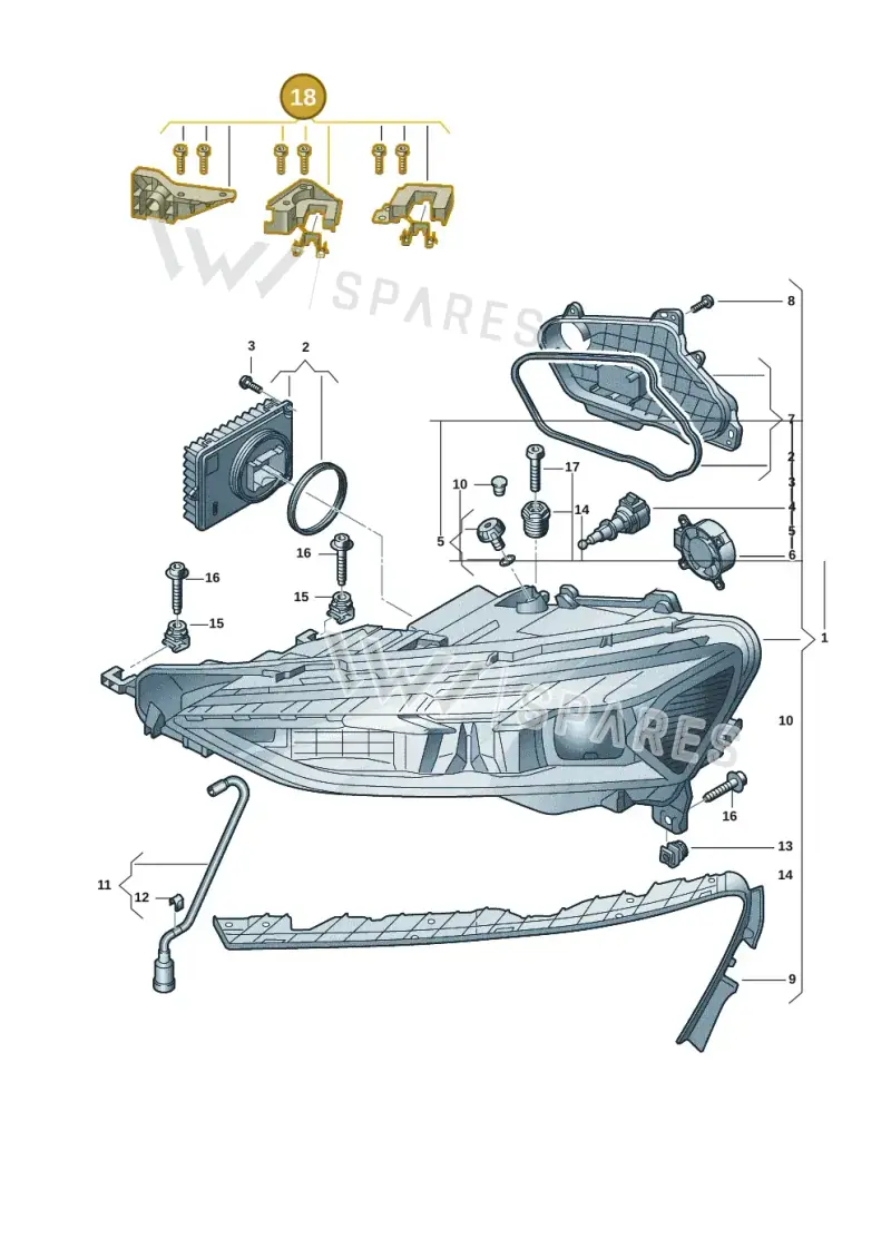 4J3941122 — Audi RS e-tron GT (2020-2020) diagram 4j1941000, position 18