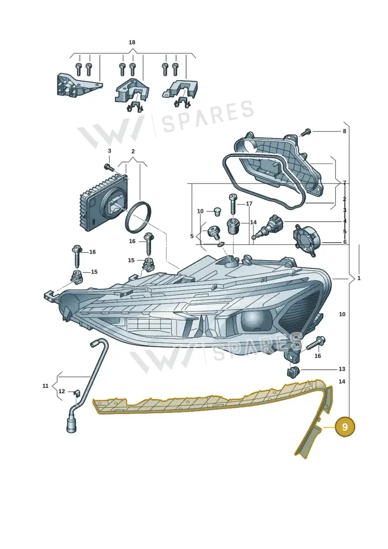 4J3941191 — Audi RS e-tron GT (2020-2020) diagram 4j1941000, position 9