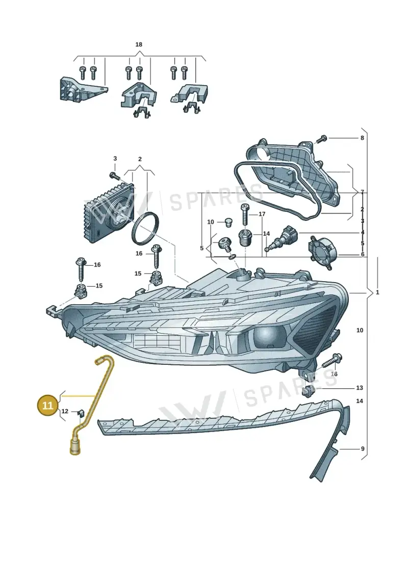 4J3941718A — Audi RS e-tron GT (2020-2025) diagram 4j1941000, position 11