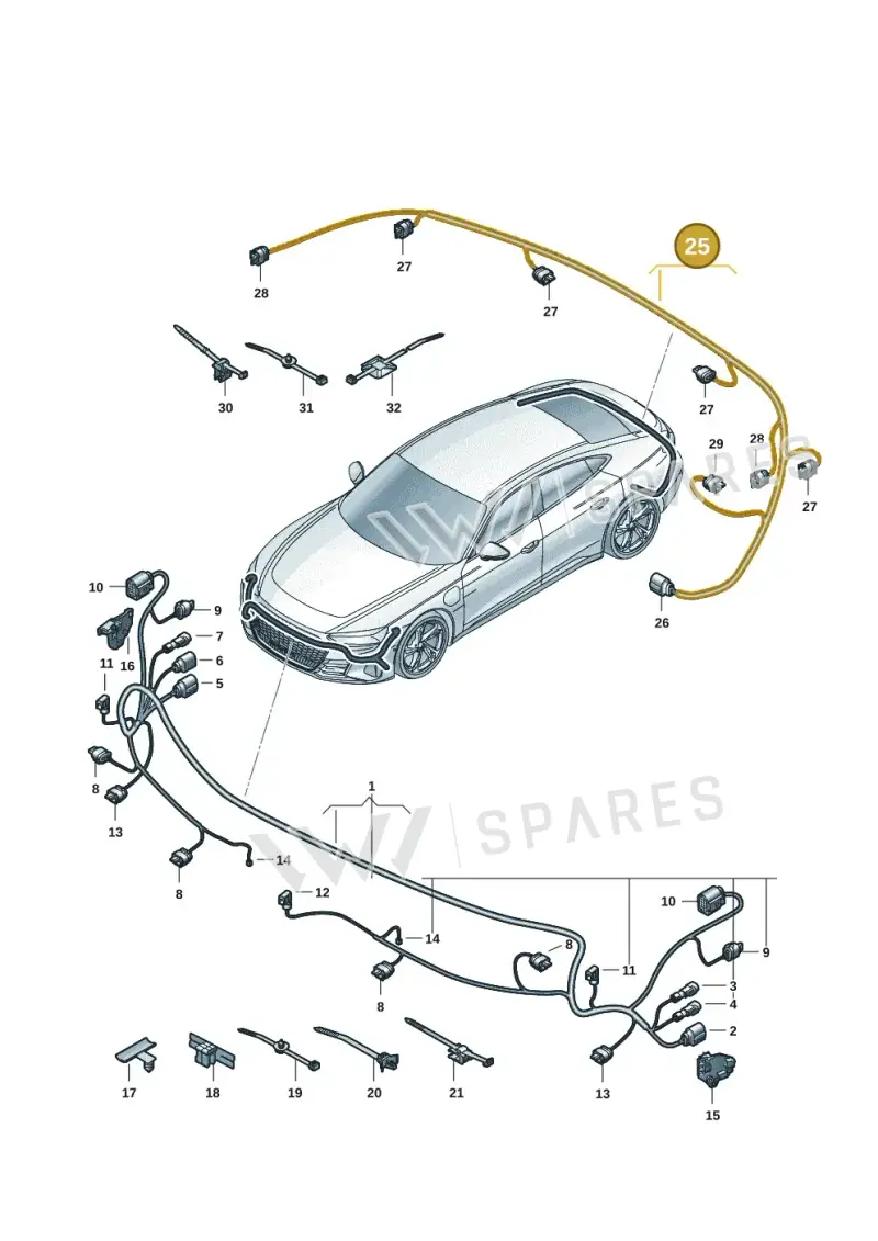4J3971104A — Audi RS e-tron GT (2020-2025) diagram 4j1972700, position 25