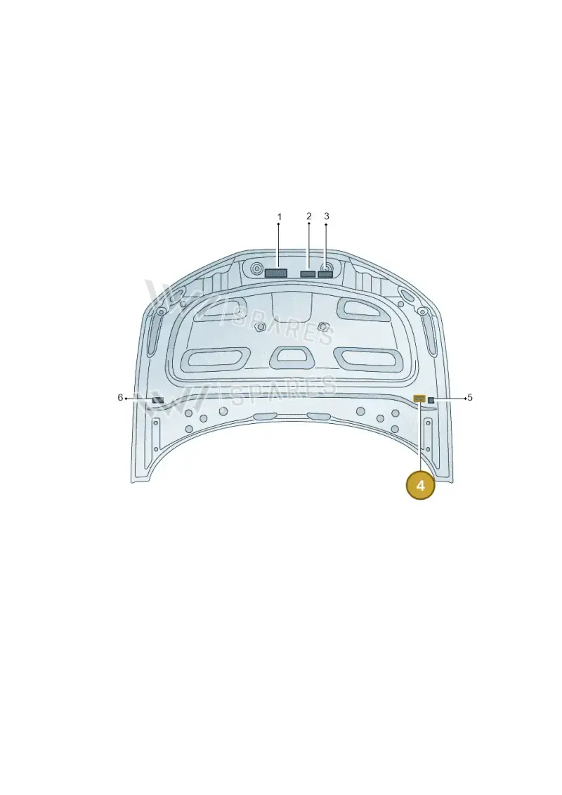 4K0010515AB — Audi A7 Sportback (2018-2025) diagram 435010100, position 4