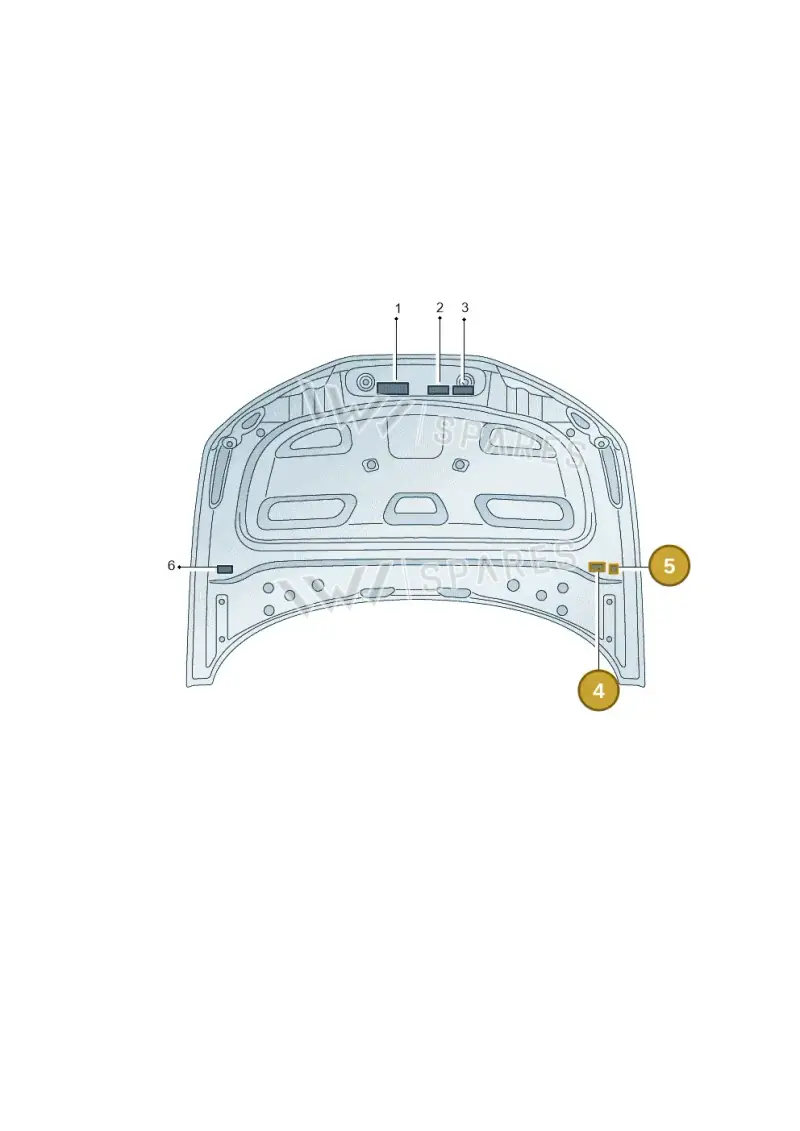 4K0010515J — Audi A7 Sportback (2018-2025) diagram 435010100, position 4+5