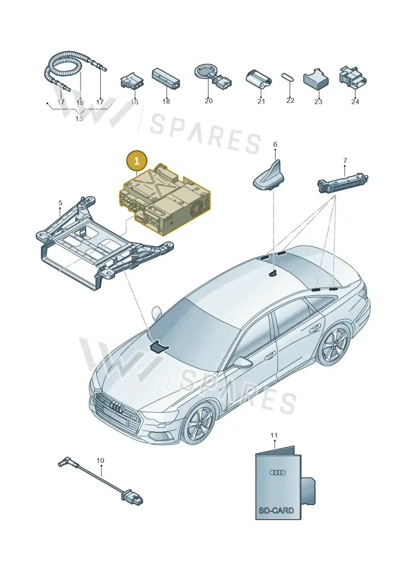 4K0035065F — Audi A6 (2018-2025) diagram 430035000, position 1