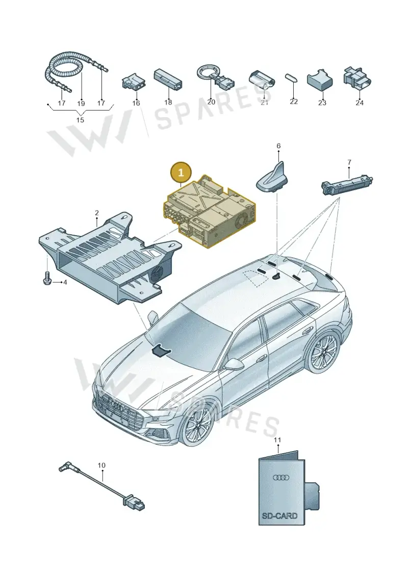 4K0035068 — Audi Q8 (2018-2025) diagram 429035000, position 1