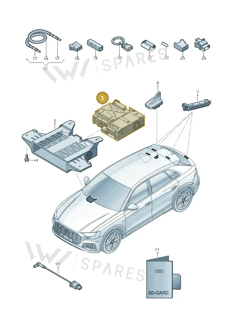 4K0035070 — Audi Q8 (2018-2025) diagram 429035000, position 1