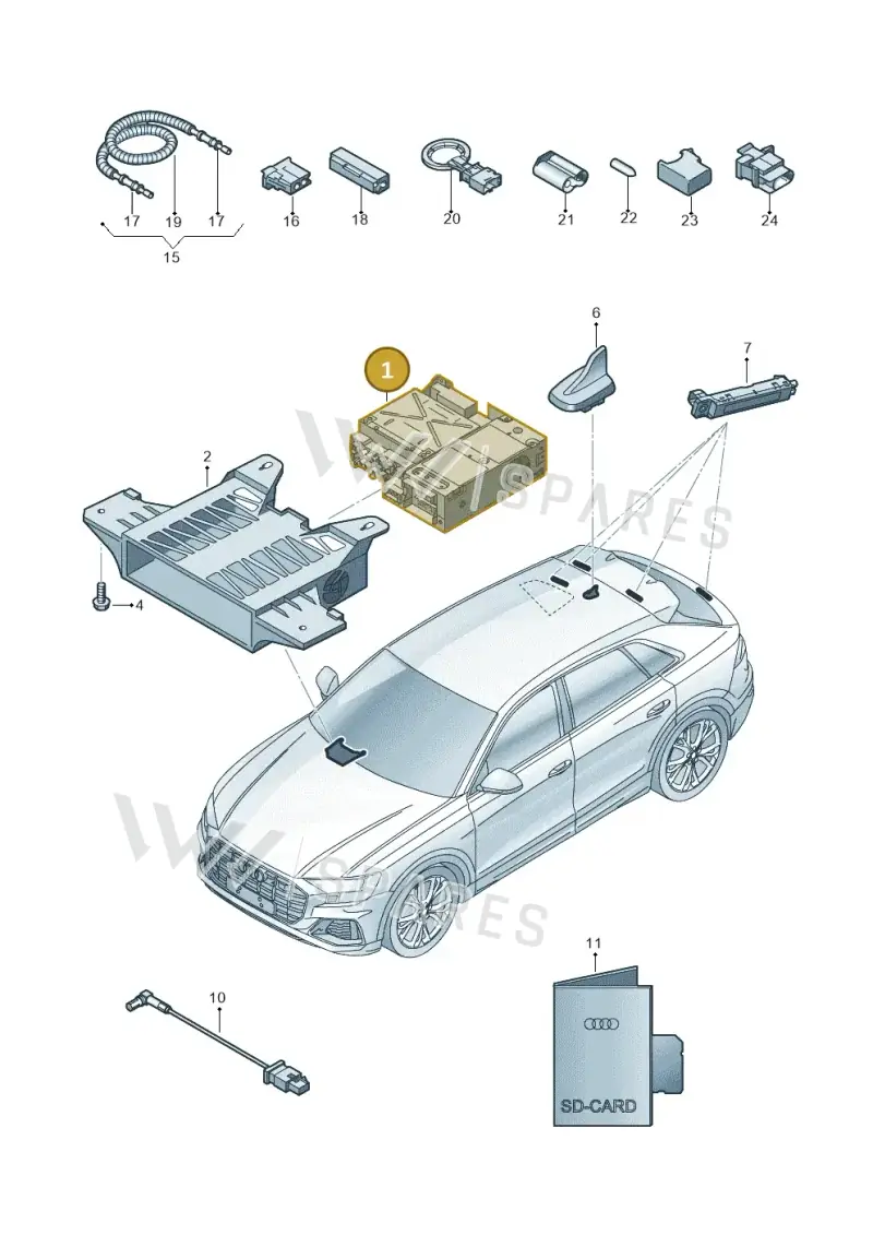 4K0035085F — Audi RS Q8 (2019-2025) diagram 429035000, position 1