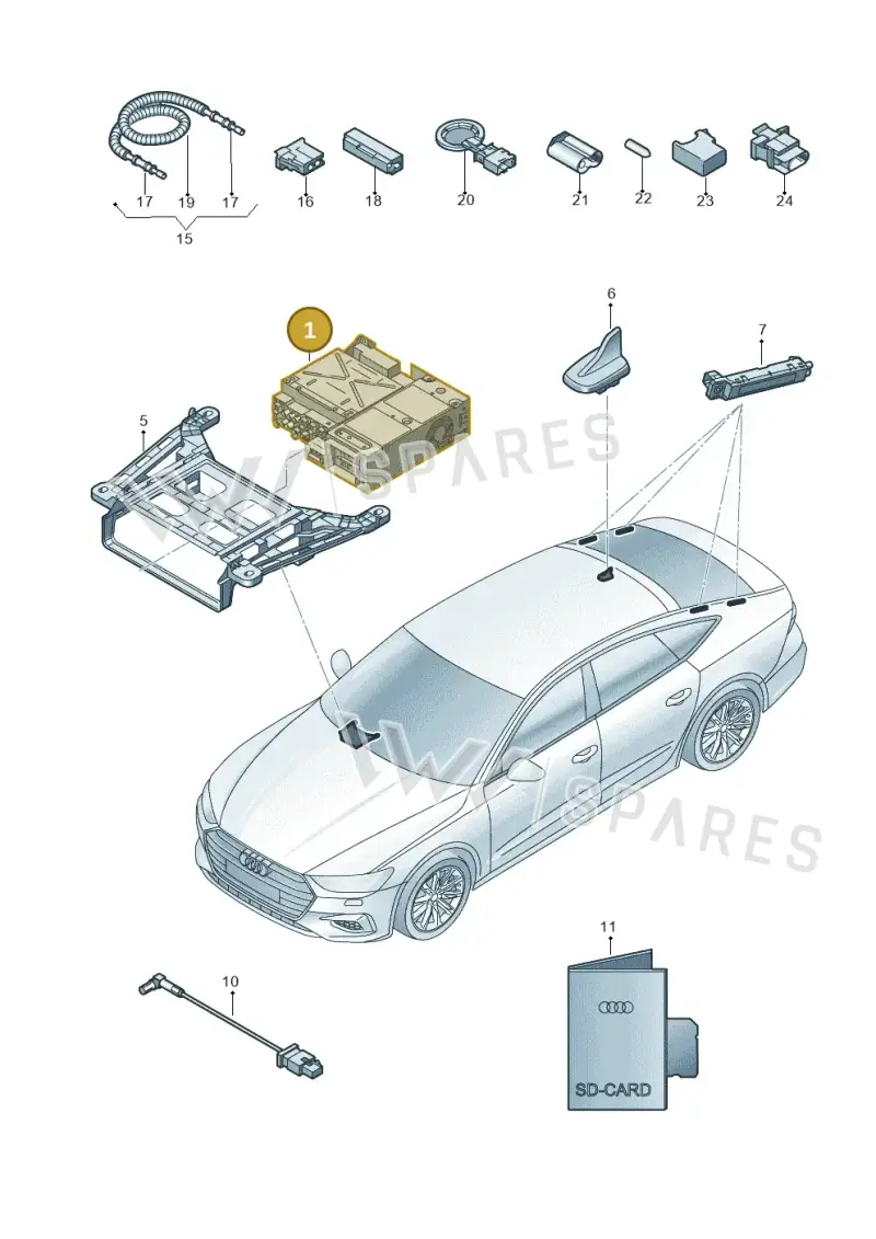 4K0035085F — Audi RS7 Sportback (2019-2025) diagram 435035000, position 1