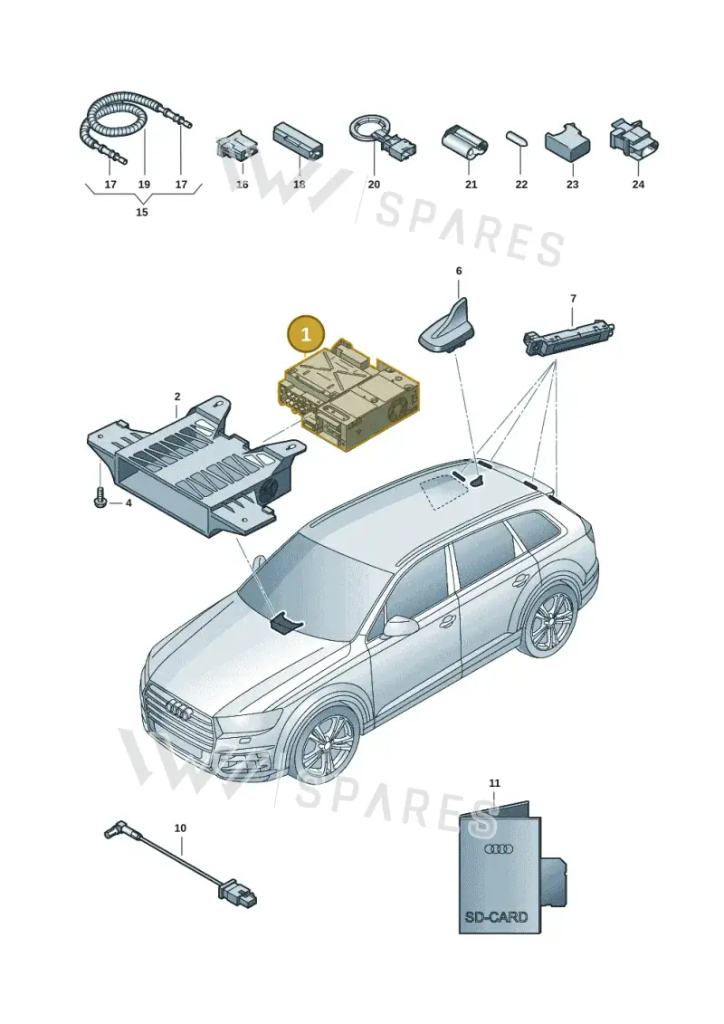 4K0035085F — Audi Q7 (2015-2025) diagram 859035001, position 1