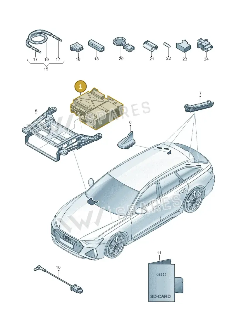 4K0035090F — Audi RS6 Avant (2019-2025) diagram 537035000, position 1