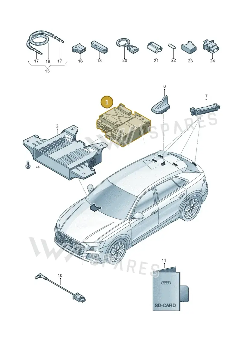 4K0035104D — Audi Q8 (2018-2025) diagram 429035000, position 1