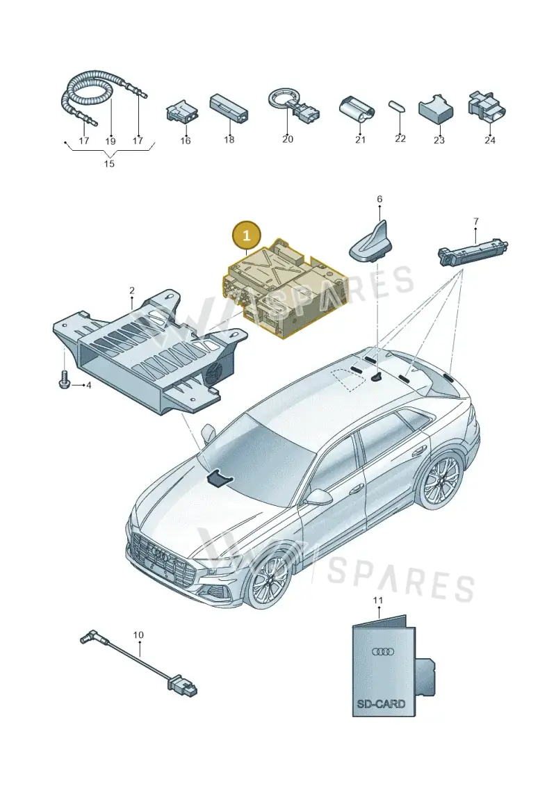 4K0035136C — Audi Q8 (2018-2025) diagram 429035000, position 1