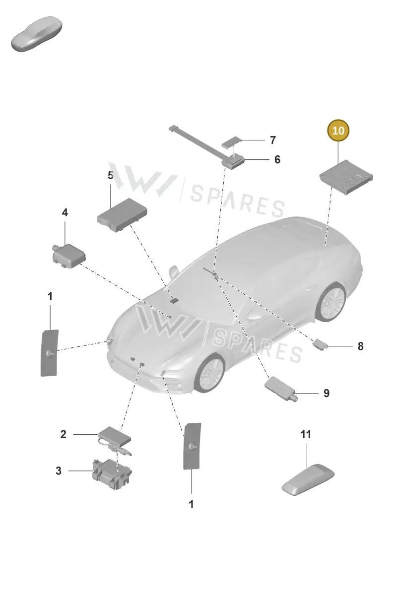 4K0035283D — Porsche Panamera (2020-2023) diagram p58911015, position 10