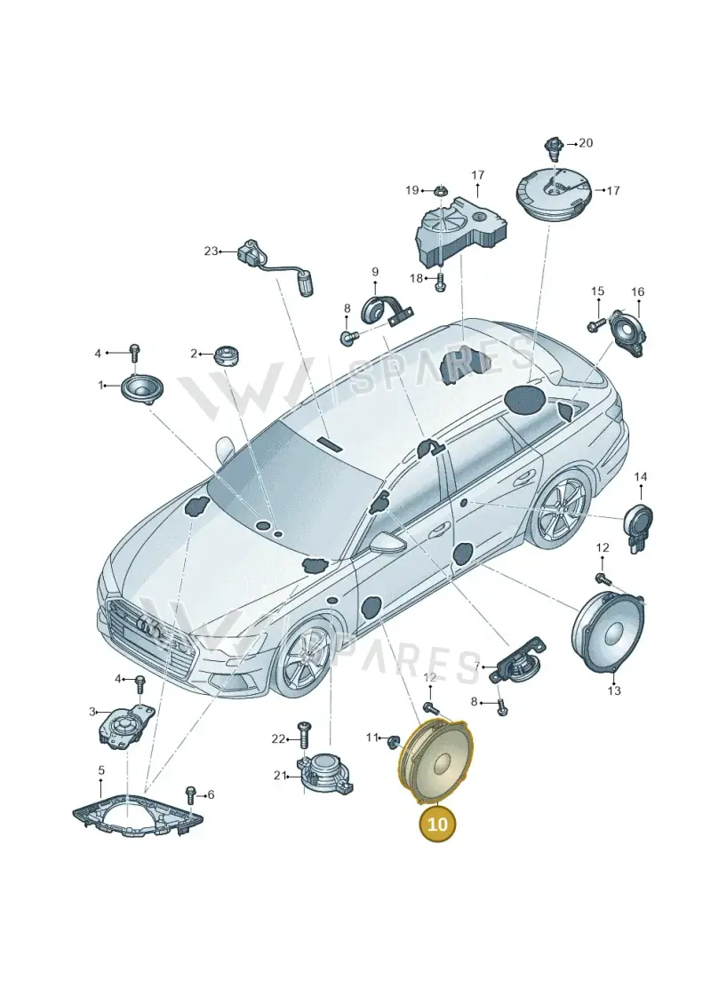 4K0035300 — Audi RS6 Avant (2019-2025) diagram 430035360, position 10