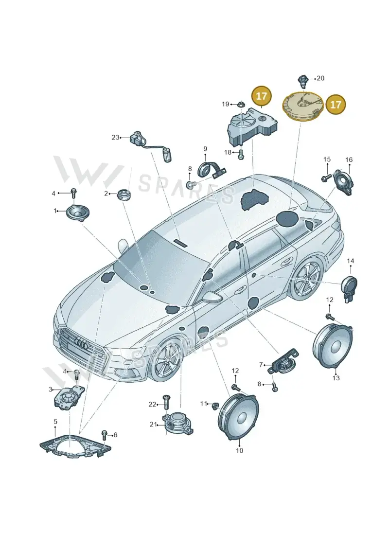 4K0035914 — Audi RS6 Avant (2019-2025) diagram 430035360, position 17