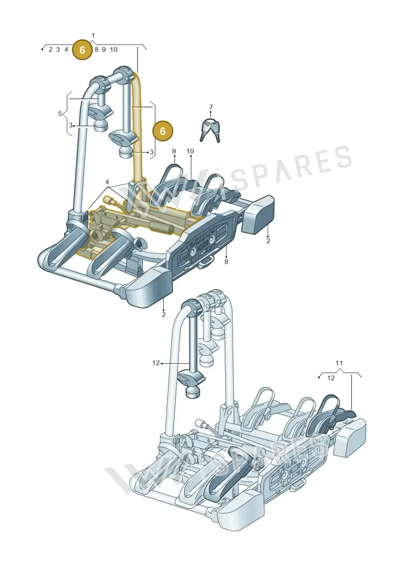 4K0071745A — Audi Q4 Sportback (2021-2025) diagram 430071061, position 6