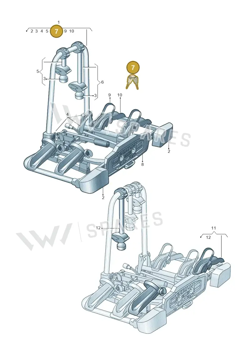 4K0071775A — Audi Q4 Sportback (2021-2025) diagram 430071061, position 7
