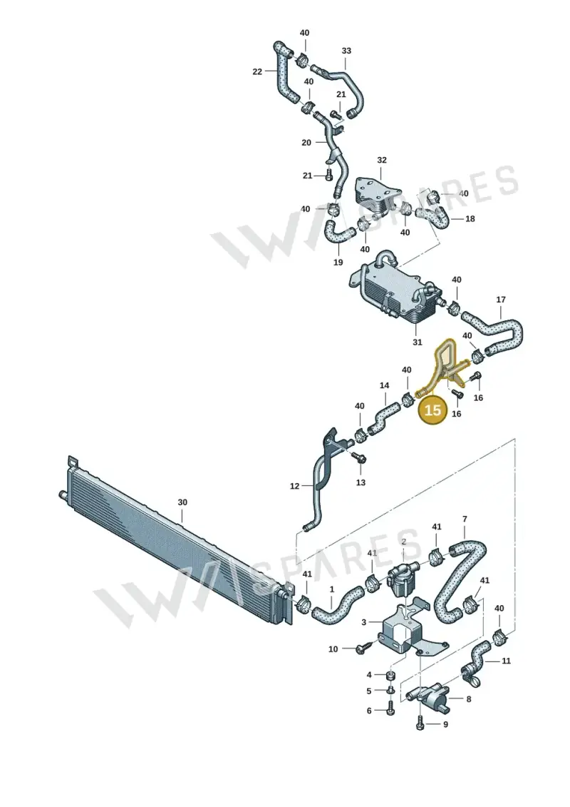 4K0121065C — Audi RS6 Avant (2019-2025) diagram 538121002, position 15