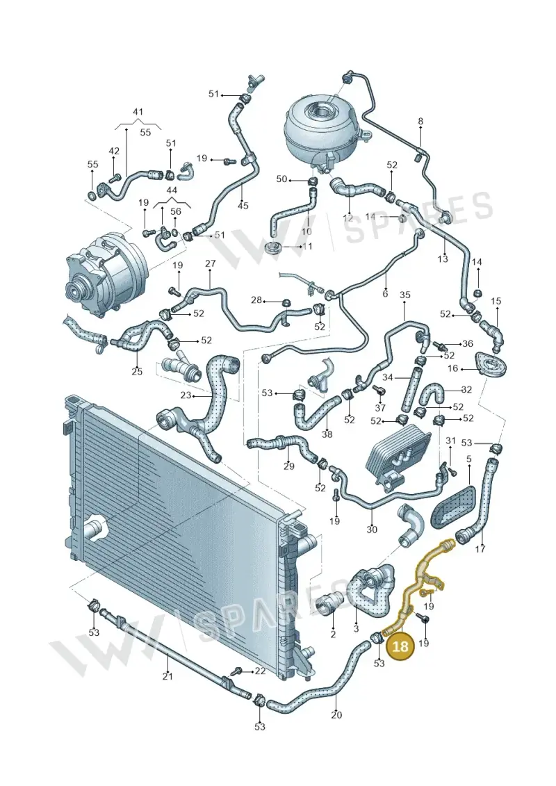 4K0121071J — Audi A6 L 2.0 (2018-) diagram 577121004, position 18