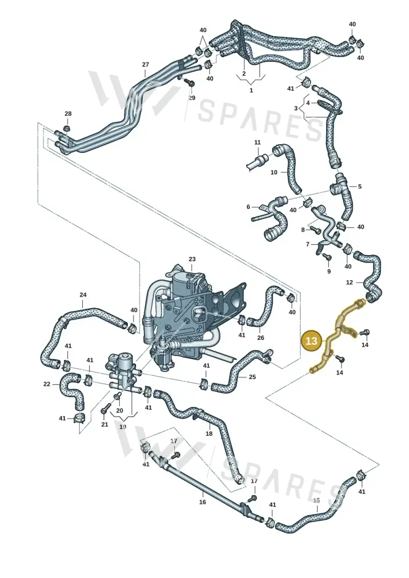 4K0121071K — Audi A6 (2018-2025) diagram 430121043, position 13