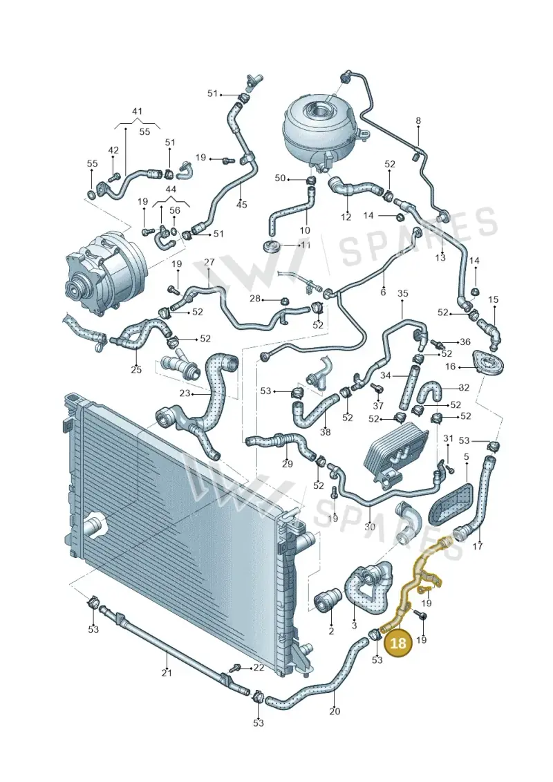 4K0121071K — Audi A6 L 2.0 (2018-) diagram 577121004, position 18