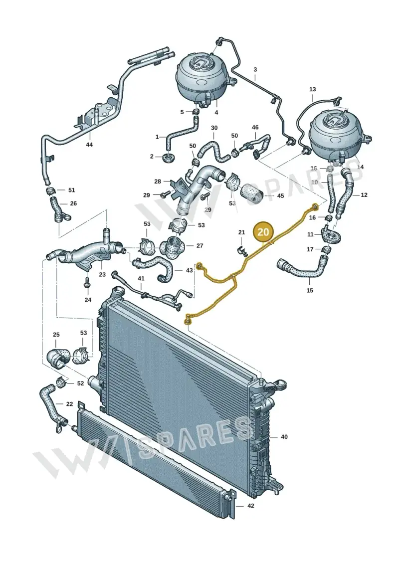 4K0121081DK — Audi RS6 Avant (2019-2025) diagram 538121002, position 20