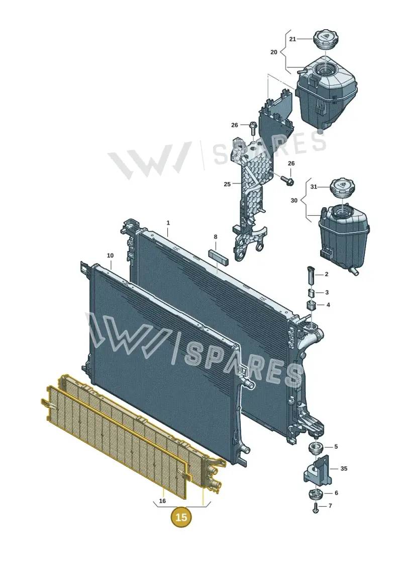 4K0121212M — Audi A5 Limousine (2024-2025) diagram 8wk121090, position 15