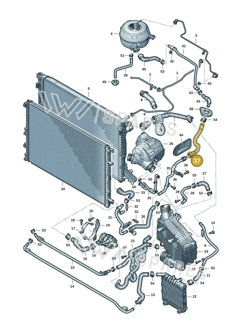 4K0122109AM — Audi A6 (2018-2025) diagram 435121084, position 37