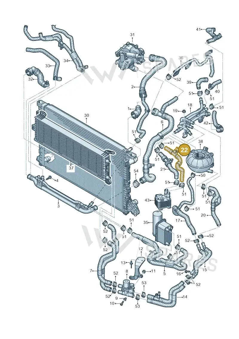 4K0122157C — Audi A6 2.0 (2018-) diagram 435121127, position 22