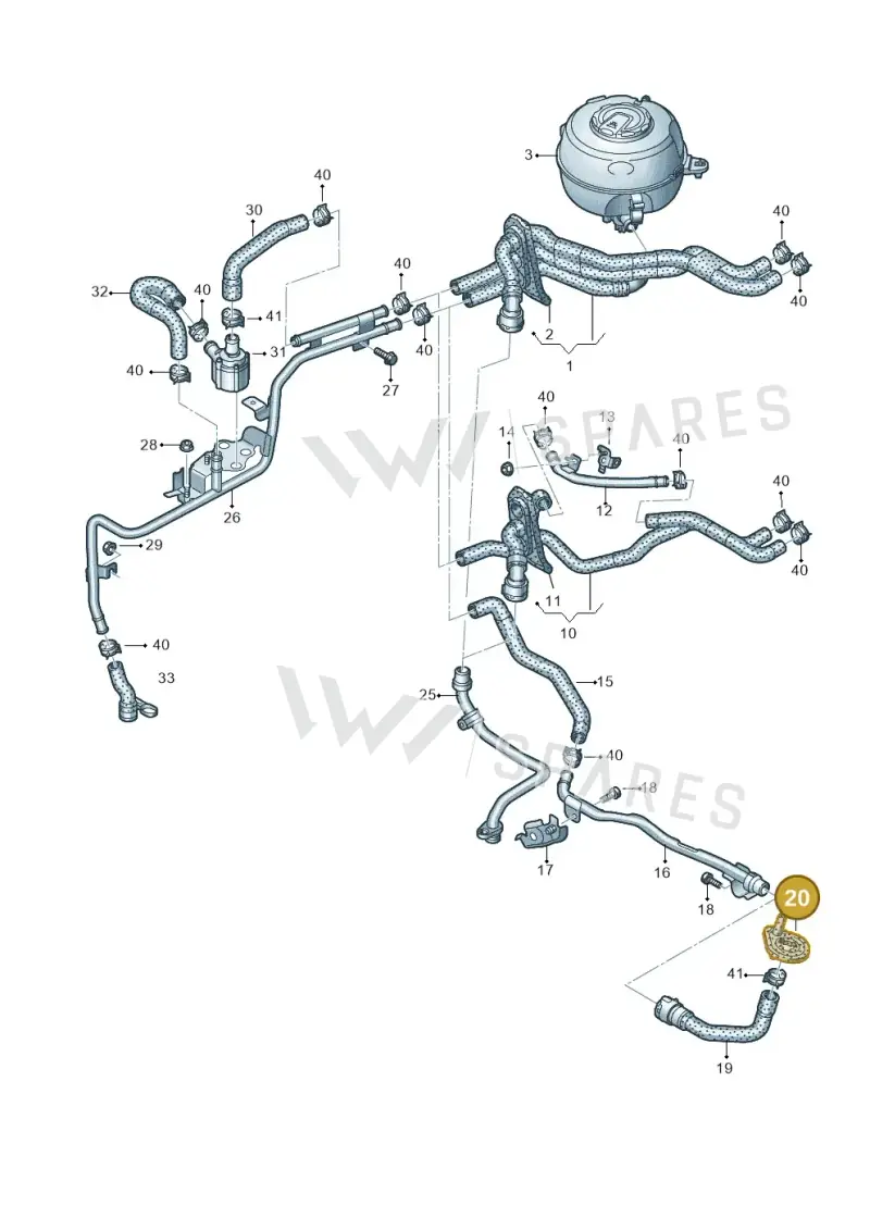 4K0122291B — Audi RS6 Avant (2019-) diagram 538121010, position 20