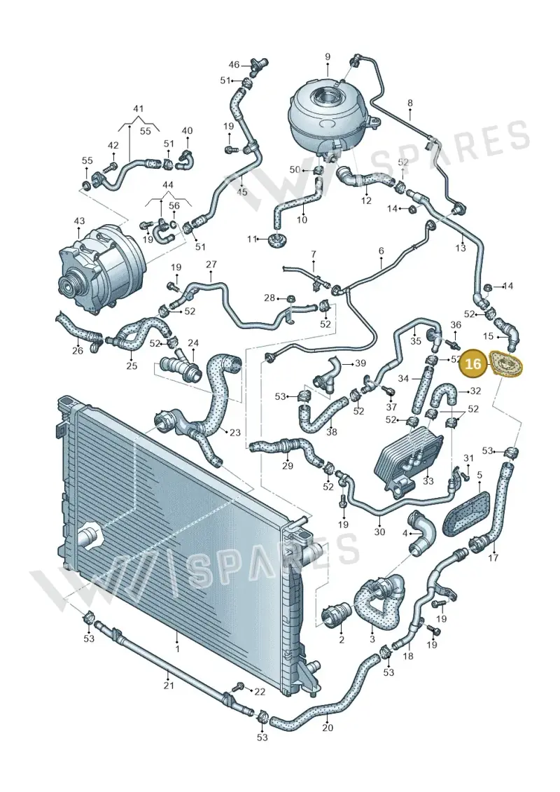 4K0122291D — Audi A6 2.0 (2018-) diagram 435121040, position 16