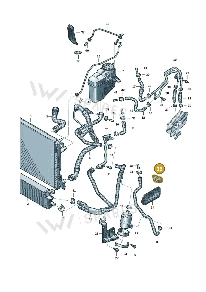 4K0122291E — Audi A6 (2018-2025) diagram 430121069, position 35