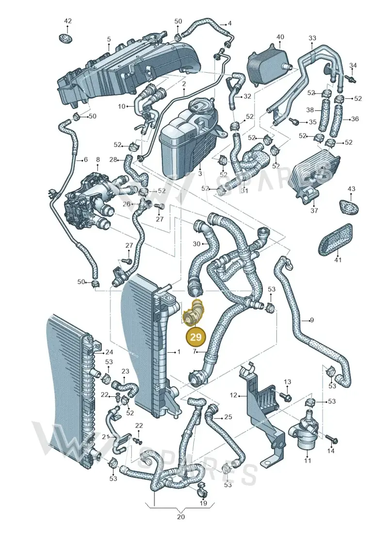 4K0122293EE — Audi A6 2.0 (2018-) diagram 430121040, position 29