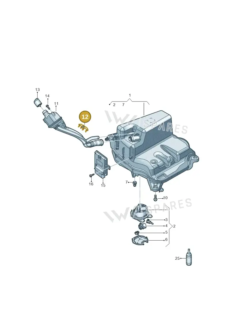 4K0131694 — Audi A6 (2018-2025) diagram 435201400, position 12