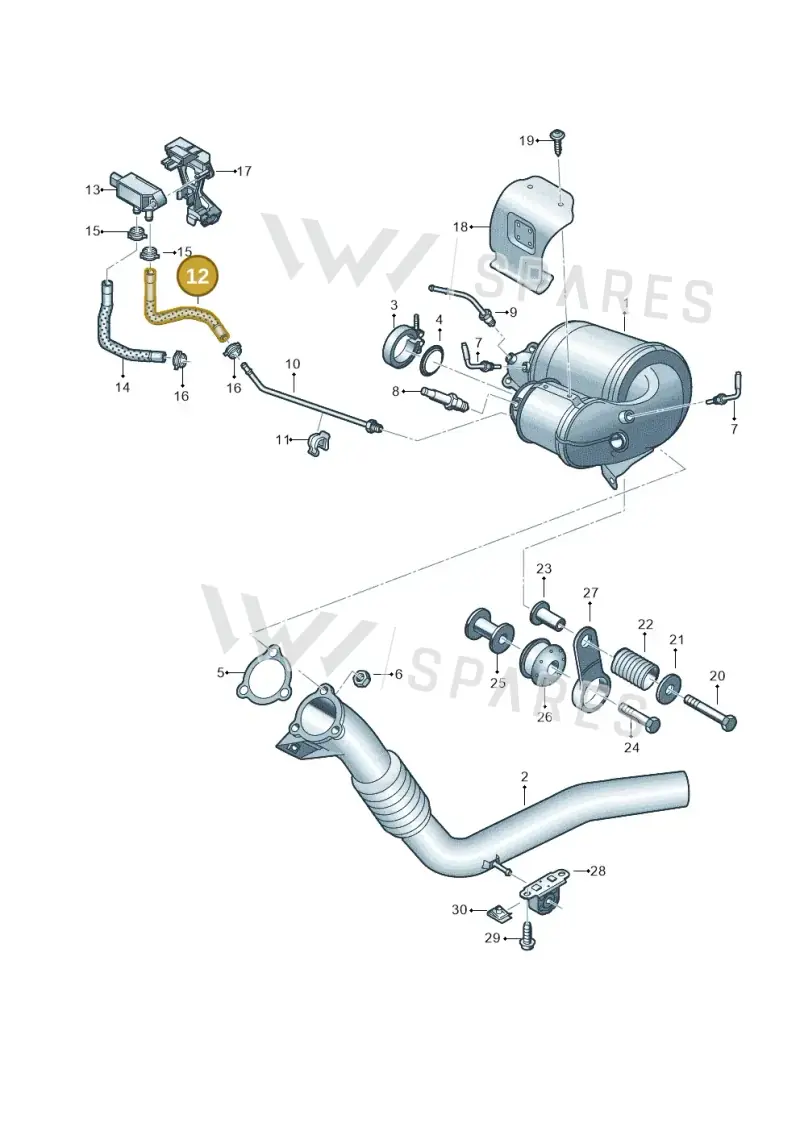 4K0131850T — Audi A6 (2018-2025) diagram 435253710, position 12