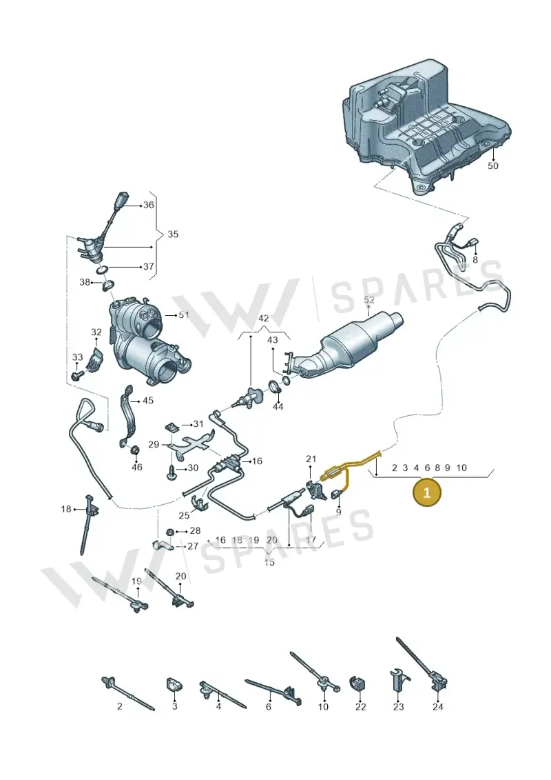 4K0131962AF — Audi A6 (2018-2025) diagram 430201520, position 1
