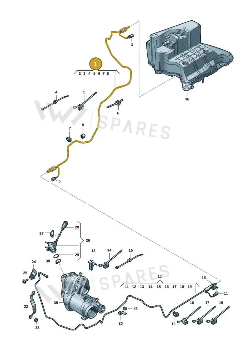 4K0131962R — Audi A6 2.0 (2018-) diagram 435201065, position 1