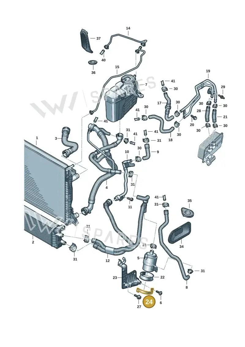 4K0145896L — Audi A6 2.0 (2018-) diagram 430121069, position 24