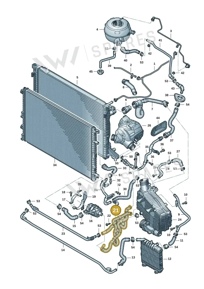 4K0145920Q — Audi A6 (2018-2025) diagram 435121080, position 21