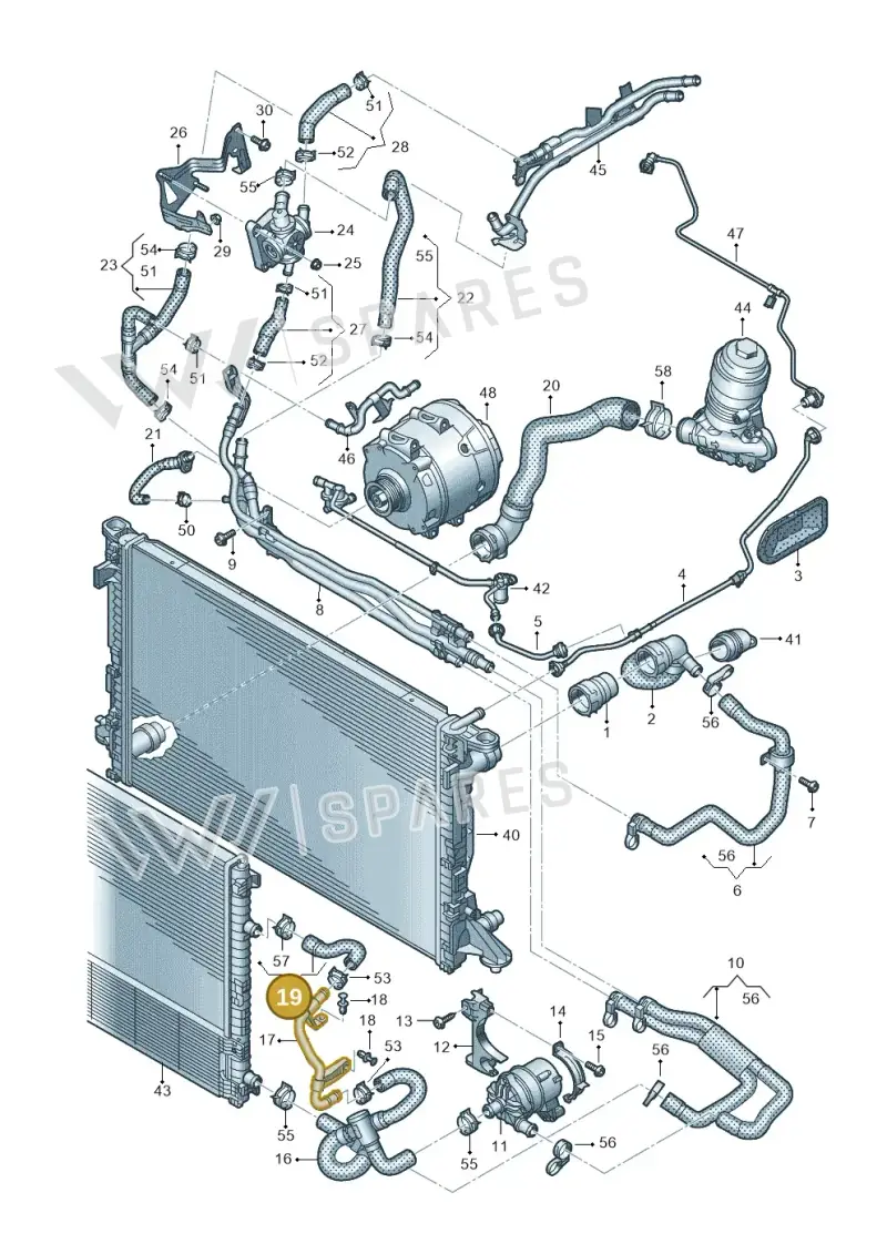 4K0145921AH — Audi A6 2.0 (2018-) diagram 430121189, position 19