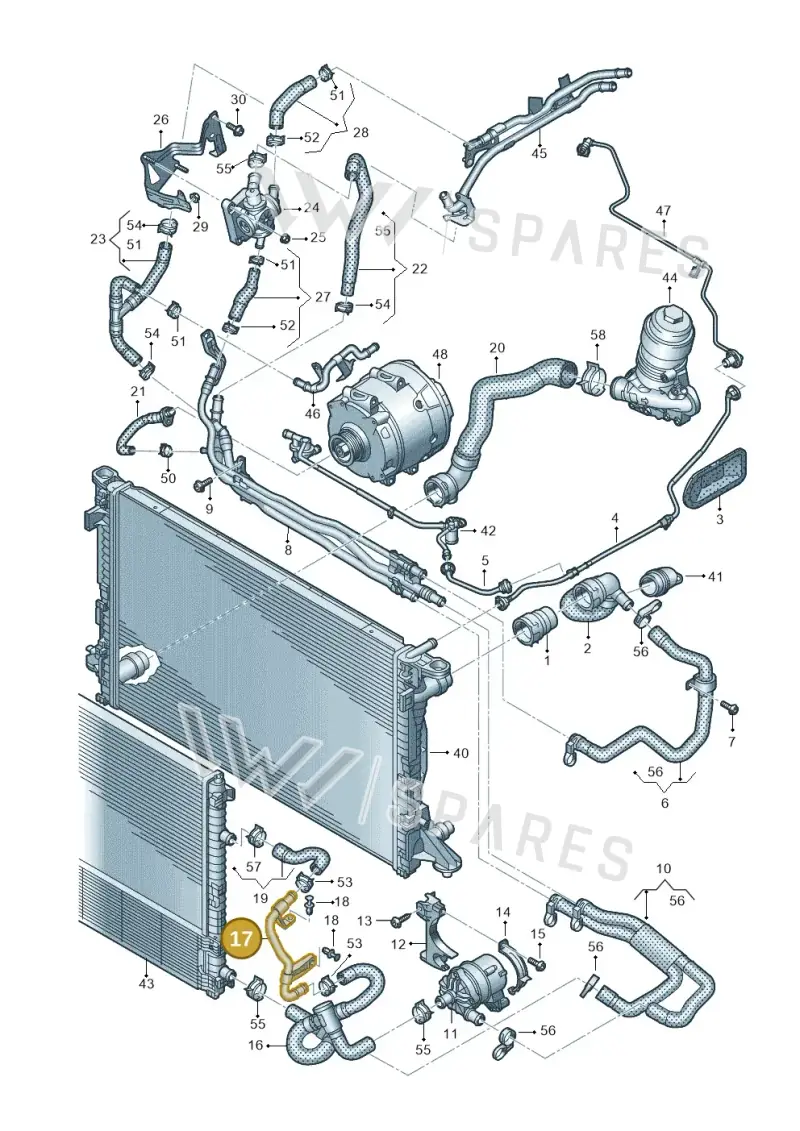 4K0145931K — Audi A6 (2018-2025) diagram 430121189, position 17