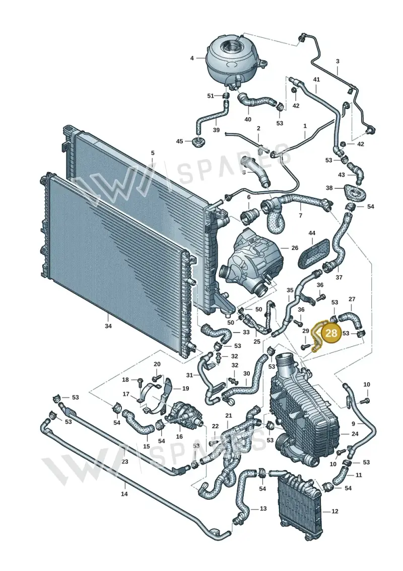 4K0145938 — Audi A6 2.0 (2018-) diagram 435121084, position 28