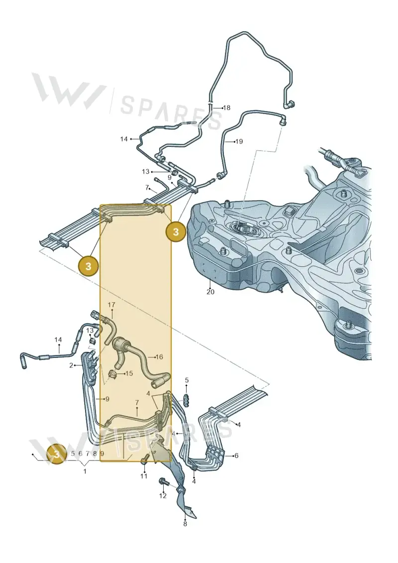 4K0201190F — Audi RS6 Avant (2019-2025) diagram 538201500, position 3