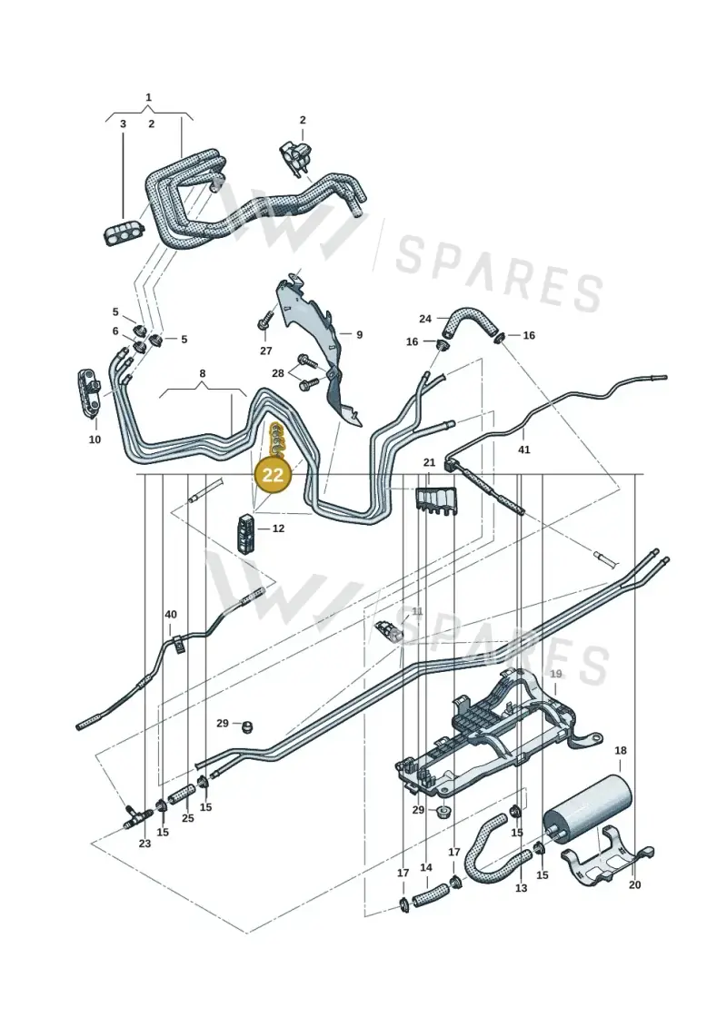4K0201196C — Audi A5 Limousine (2024-2025) diagram 8wh201600, position 22