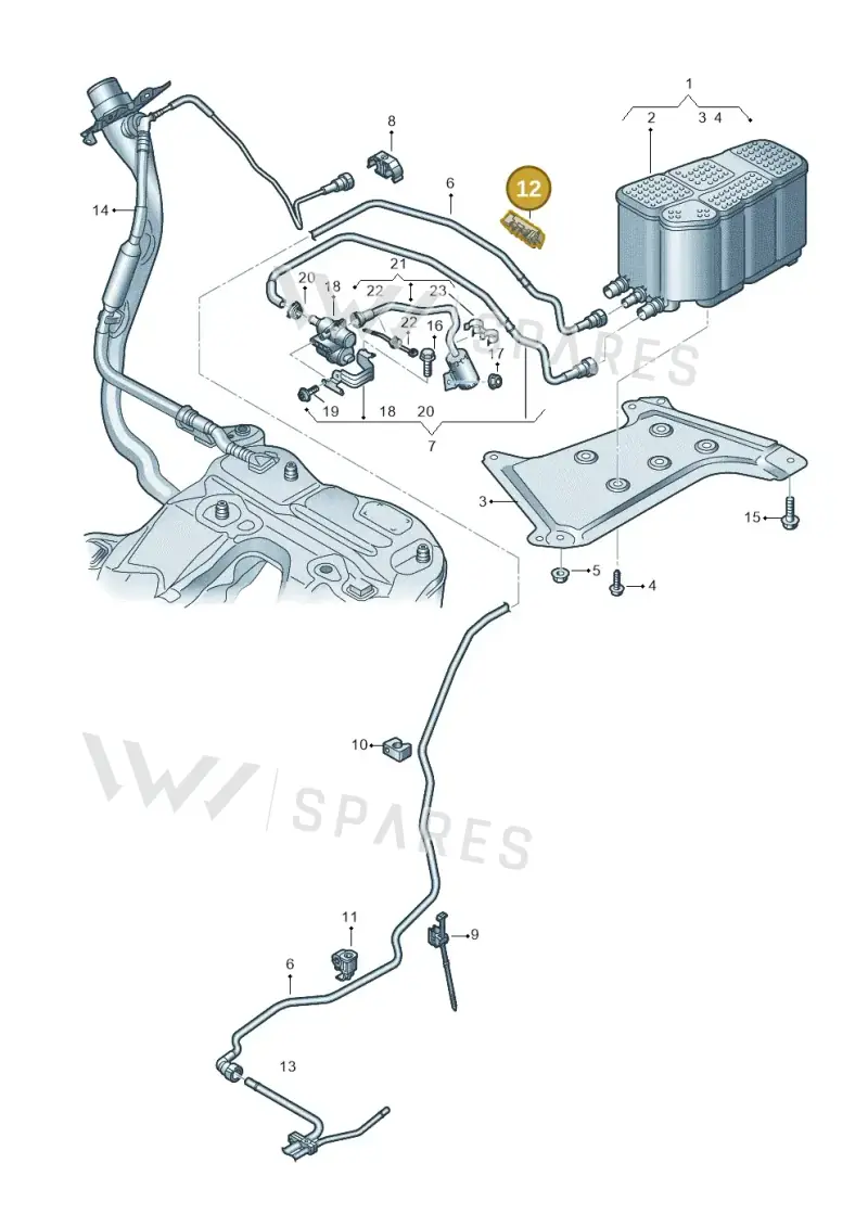 4K0201449AB — Audi RS7 Sportback (2019-2025) diagram 430201850, position 12