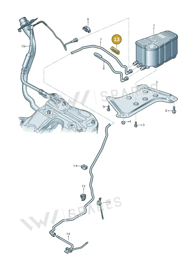 4K0201449AB — Audi RS6 Avant (2019-2025) diagram 538201830, position 13
