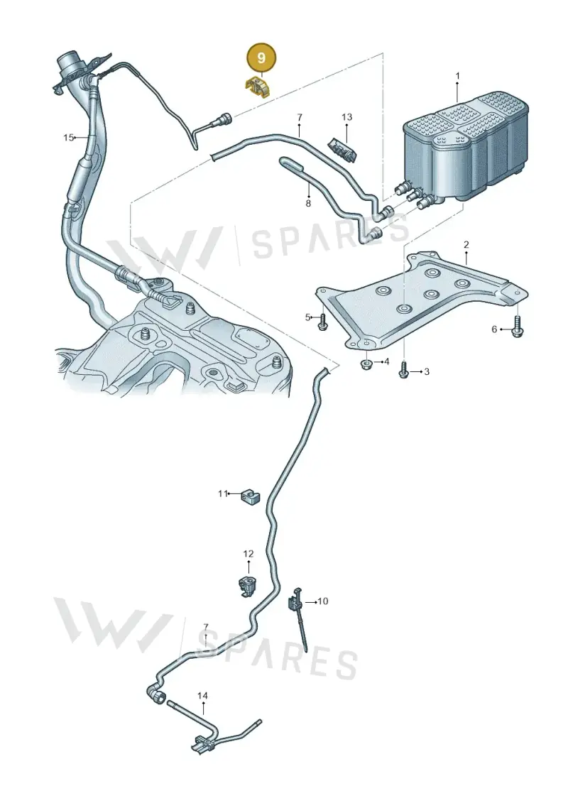 4K0201449F — Audi RS6 Avant (2019-2025) diagram 538201830, position 9