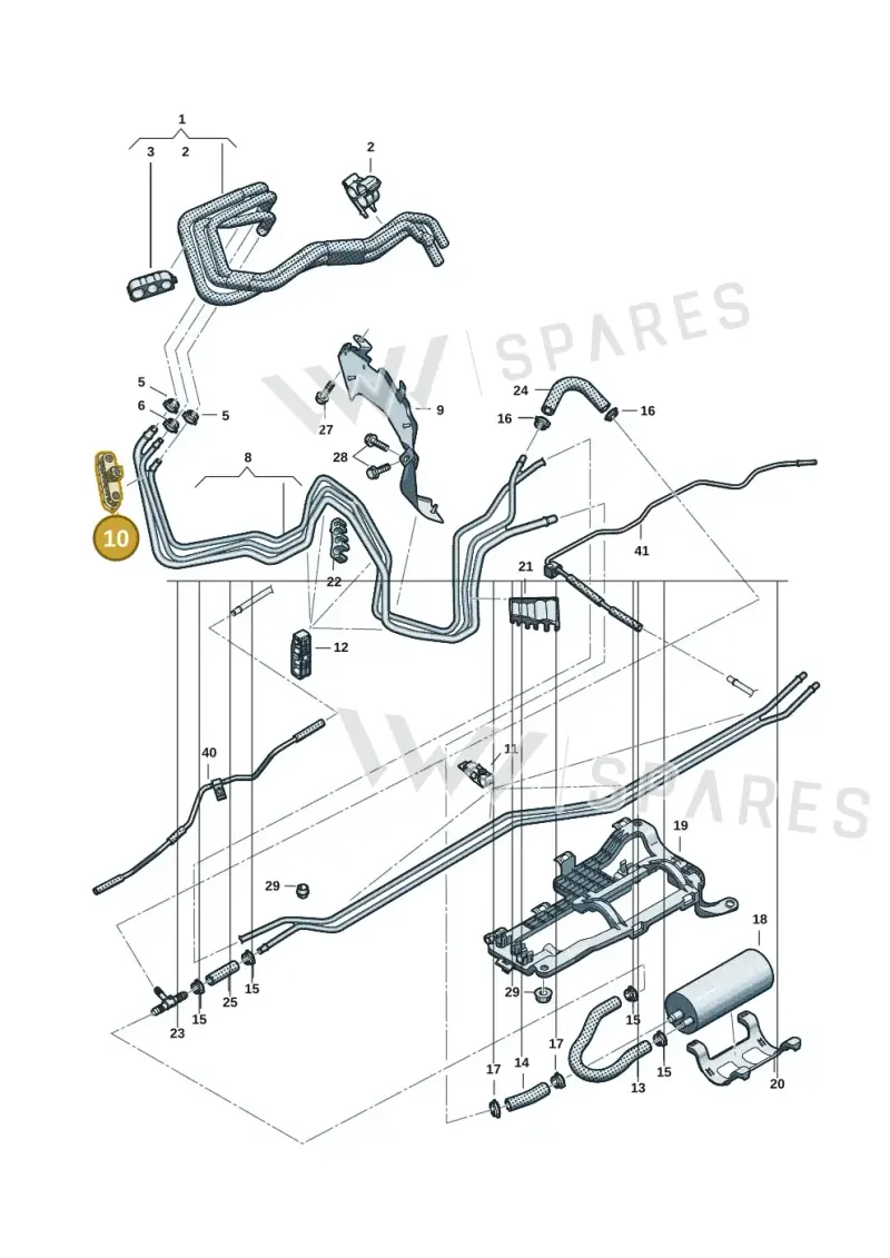 4K0201449P — Audi A5 Limousine (2024-2025) diagram 8wh201600, position 10