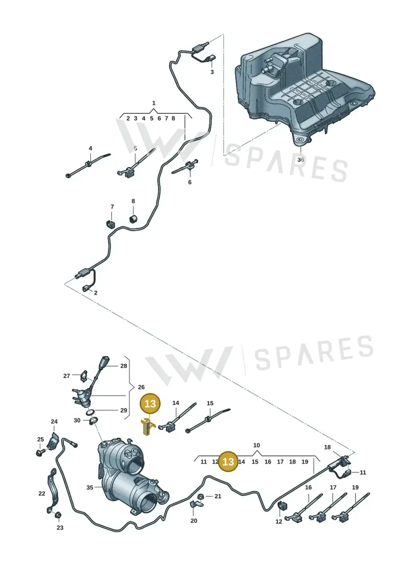 4K0201449Q — Audi A6 (2018-2025) diagram 435201065, position 13