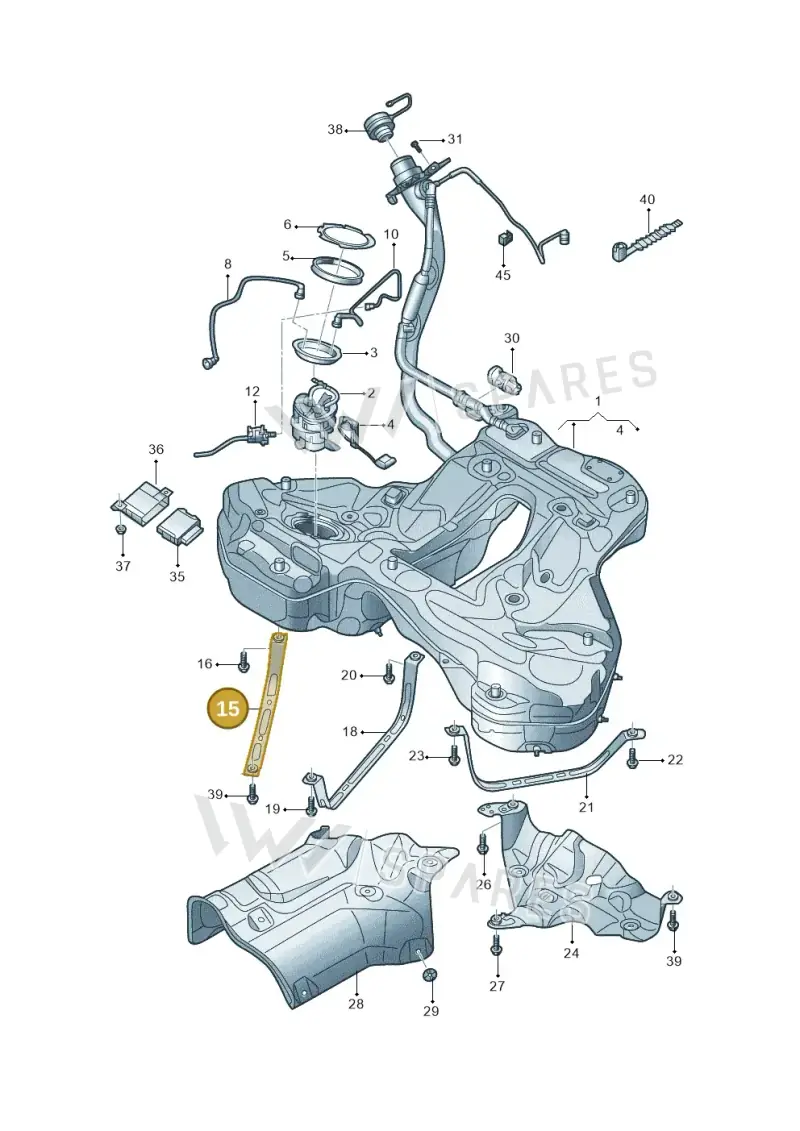 4K0201654D — Audi A6 L 2.0 (2018-) diagram 577201010, position 15
